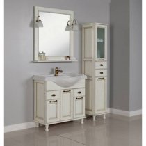 Комплект мебели для ванной Акватон Жерона 85 белое золото