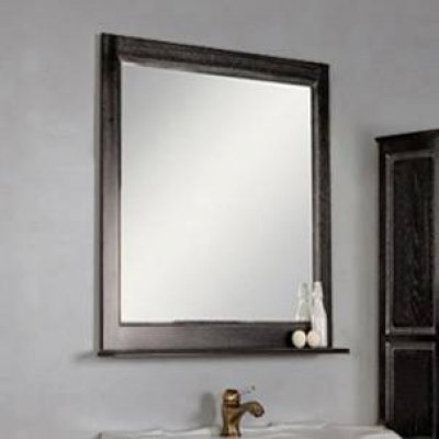 Зеркало для ванной Акватон Жерона 85 черное серебро