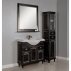 Комплект мебели для ванной Акватон Жерона 85 черное серебро-small