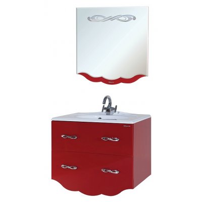 Комплект мебели для ванной Bellezza Версаль 80 с 2 ящиками-2