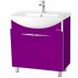 Тумба с раковиной для ванной Bellezza Глория Гласс 75 фиолетовая-small
