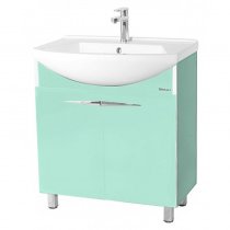 Тумба с раковиной для ванной Bellezza Глория Гласс 65 салатовая Тумба с раковиной для ванной Bellezza Глория Гласс 65 салатовая