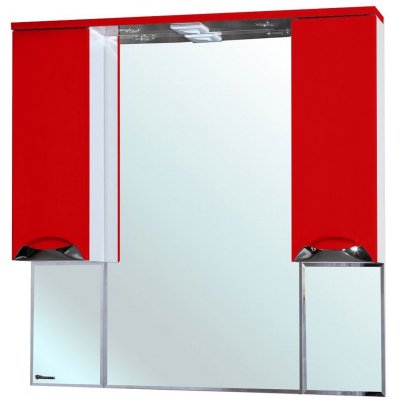Зеркало-шкаф для ванной Bellezza Белла 105 люкс красный