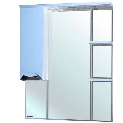 Зеркало-шкаф для ванной Bellezza Белла 85 люкс голубой