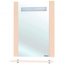 Зеркало для ванной Bellezza Берта 75 с полкой бежевое Зеркало для ванной Bellezza Берта 75 с полкой бежевое