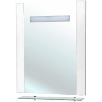 Зеркало для ванной Bellezza Берта 60 белое с полкой Зеркало для ванной Bellezza Берта 60 белое с полкой