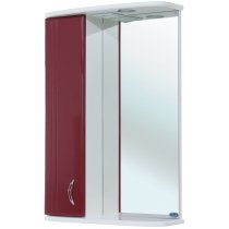 Зеркало-шкаф для ванной Bellezza Астра 50 бордо
