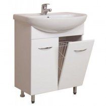 Тумба с раковиной для ванной Onika Стелла 65.17 с бельевой корзиной Тумба с раковиной для ванной Onika Стелла 65.17 с бельевой корзиной