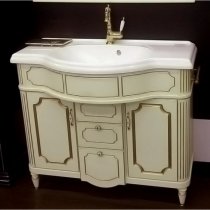 Тумба с раковиной для ванной Belux Каталония 105 слоновая кость с патиной Тумба с раковиной для ванной Belux Каталония 105 слоновая кость с патиной