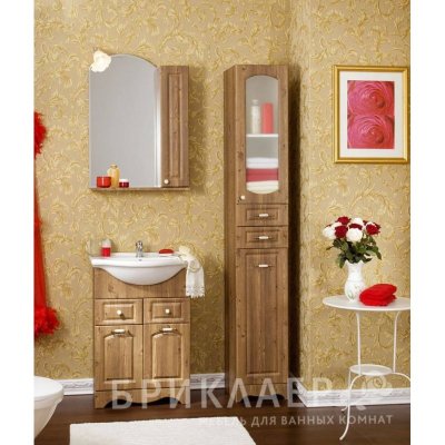 Зеркало-шкаф для ванной Бриклаер Анна 60-1