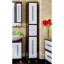 Шкаф-Пенал для ванной комнаты Бриклаер Бали 34 с бельевой корзиной Шкаф-Пенал для ванной комнаты Бриклаер Бали 34 с бельевой корзиной