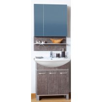 Комплект мебели для ванной Бриклаер Карибы 75 Сатин/Дуб антик Комплект мебели для ванной Бриклаер Карибы 75 Сатин/Дуб антик