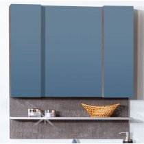 Зеркало-шкаф для ванной Бриклаер Карибы 100 Сатин/Дуб антик Зеркало-шкаф для ванной Бриклаер Карибы 100 Сатин/Дуб антик