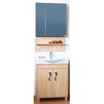 Комплект мебели для ванной Бриклаер Сиенна 65 дуб бордолино