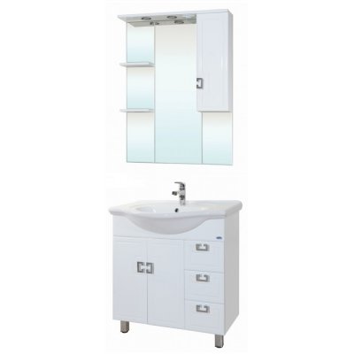 Комплект мебели для ванной Bellezza Миа 75 с 3 ящиками