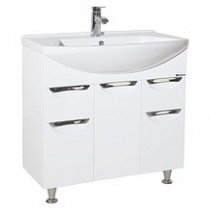 Тумба с раковиной для ванной Bellezza Альфа 75 белая Тумба с раковиной для ванной Bellezza Альфа 75 белая