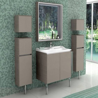 Комплект мебели для ванной Акватон Фабиа 65 М латте