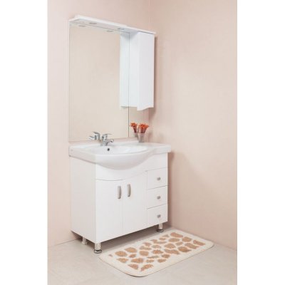 Комплект мебели для ванной Onika Эльбрус-Люкс 82.17 с бельевой корзиной