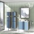 Комплект мебели для ванной Акватон Фабиа 80 голубой/ясень-small