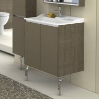 Тумба с раковиной для ванной Акватон Фабиа 65 М корица