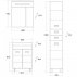 Комплект мебели для ванной Onika Балтика-Квадро 55.10--small-2