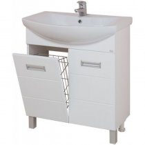 Тумба с раковиной для ванной Onika Балтика-Люкс 70.17 с бельевой корзиной Тумба с раковиной для ванной Onika Балтика-Люкс 70.17 с бельевой корзиной