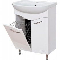 Тумба с раковиной для ванной Onika Лада 60.17 с бельевой корзиной Тумба с раковиной для ванной Onika Лада 60.17 с бельевой корзиной