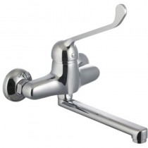 Смеситель LeMark PROJECT LM4611C для кухни/умывальника с локтевой рукояткой, настенный, излив 200мм Смеситель LeMark PROJECT LM4611C для кухни/умывальника с локтевой рукояткой, настенный, излив 200мм