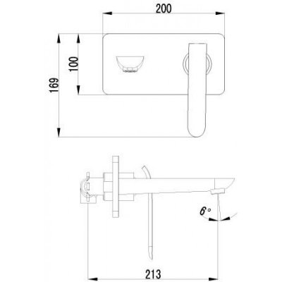 Смеситель LeMark Melange LM4926CW для умывальника встраиваемый-1