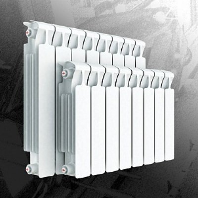 Радиатор водяной биметаллический Rifar Monolit 350 10 секций-3