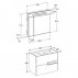 Комплект мебели для ванной Roca Victoria Nord Ice Edition 80 белая--small-1