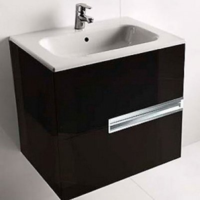 Комплект мебели для ванной Roca Victoria Nord Black Edition 60 черная-2