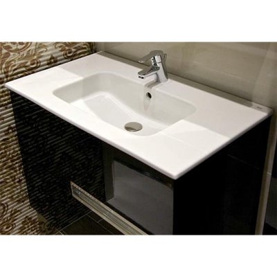 Комплект мебели для ванной Roca Victoria Nord Black Edition 80 черная-2
