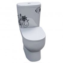 Унитаз-компакт Sanita luxe Art Flora Унитаз-компакт Sanita luxe Art Flora