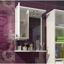 Зеркало-шкаф для ванной Санта Афины 50 Л/П Зеркало-шкаф для ванной Санта Афины 50 Л/П