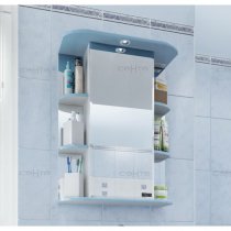 Шкаф-Зеркало для ванной СанТа Герда 55 свет голубой