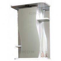 Шкаф-Зеркало для ванной СанТа Лира 55 с подсветкой