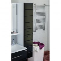 Шкаф-Пенал для ванной комнаты Санта Омега 30 подвесной Б/Ч Шкаф-Пенал для ванной комнаты Санта Омега 30 подвесной Б/Ч