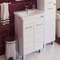 Тумба с раковиной для ванной Санта Омега 50