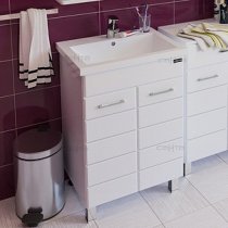 Тумба с раковиной для ванной Санта Омега 60 Тумба с раковиной для ванной Санта Омега 60