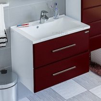 Тумба с раковиной для ванной Санта Омега 65 подвесная Ч/Б Тумба с раковиной для ванной Санта Омега 65 подвесная Ч/Б