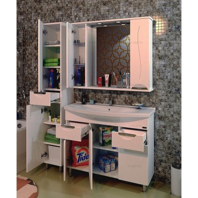 Комплект мебели для ванной СанТа Полис 85-3