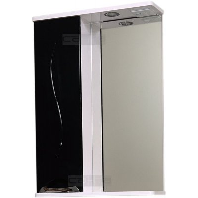 Шкаф-Зеркало для ванной СанТа Полис 50 с подсветкой-1