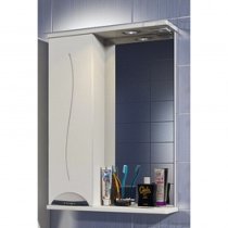 Шкаф-Зеркало для ванной СанТа Полис 50 с подсветкой Шкаф-Зеркало для ванной СанТа Полис 50 с подсветкой