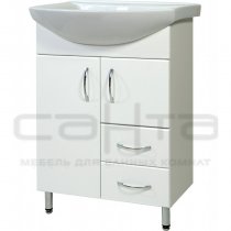 Тумба с раковиной для ванной СанТа Грация 60 c 2 ящиками Тумба с раковиной для ванной СанТа Грация 60 c 2 ящиками