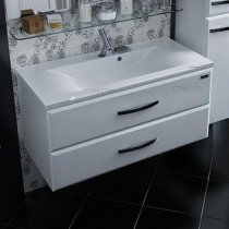 Тумба с раковиной для ванной Санта Виктория 100 М подвесная Тумба с раковиной для ванной Санта Виктория 100 М подвесная