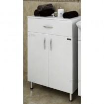 Тумба напольная для ванной двухдверная СанТа 60 с одним ящиком Тумба напольная для ванной двухдверная СанТа 60 с одним ящиком