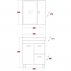 Комплект мебели для ванной Onika Франческо 60.12 с 1 ящиком--small-1