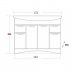 Комплект мебели для ванной Onika Лагуна 120.13--small-1