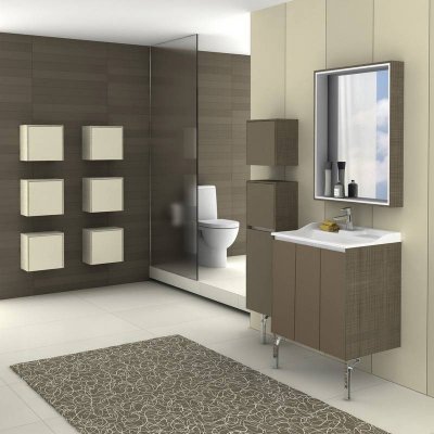 Комплект мебели для ванной Акватон Фабиа 80 корица